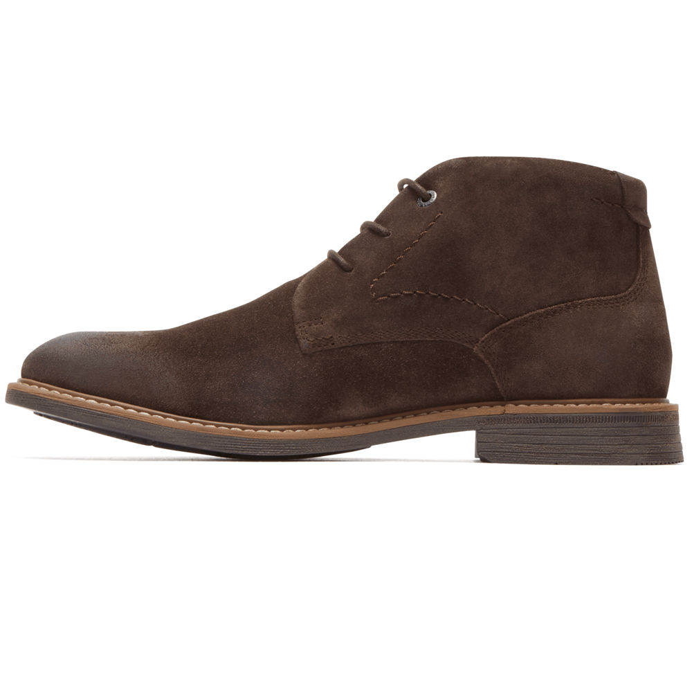 Botas Rockport Hombre Mexico - Classic Break Chukka Marrom - DOIGR7269